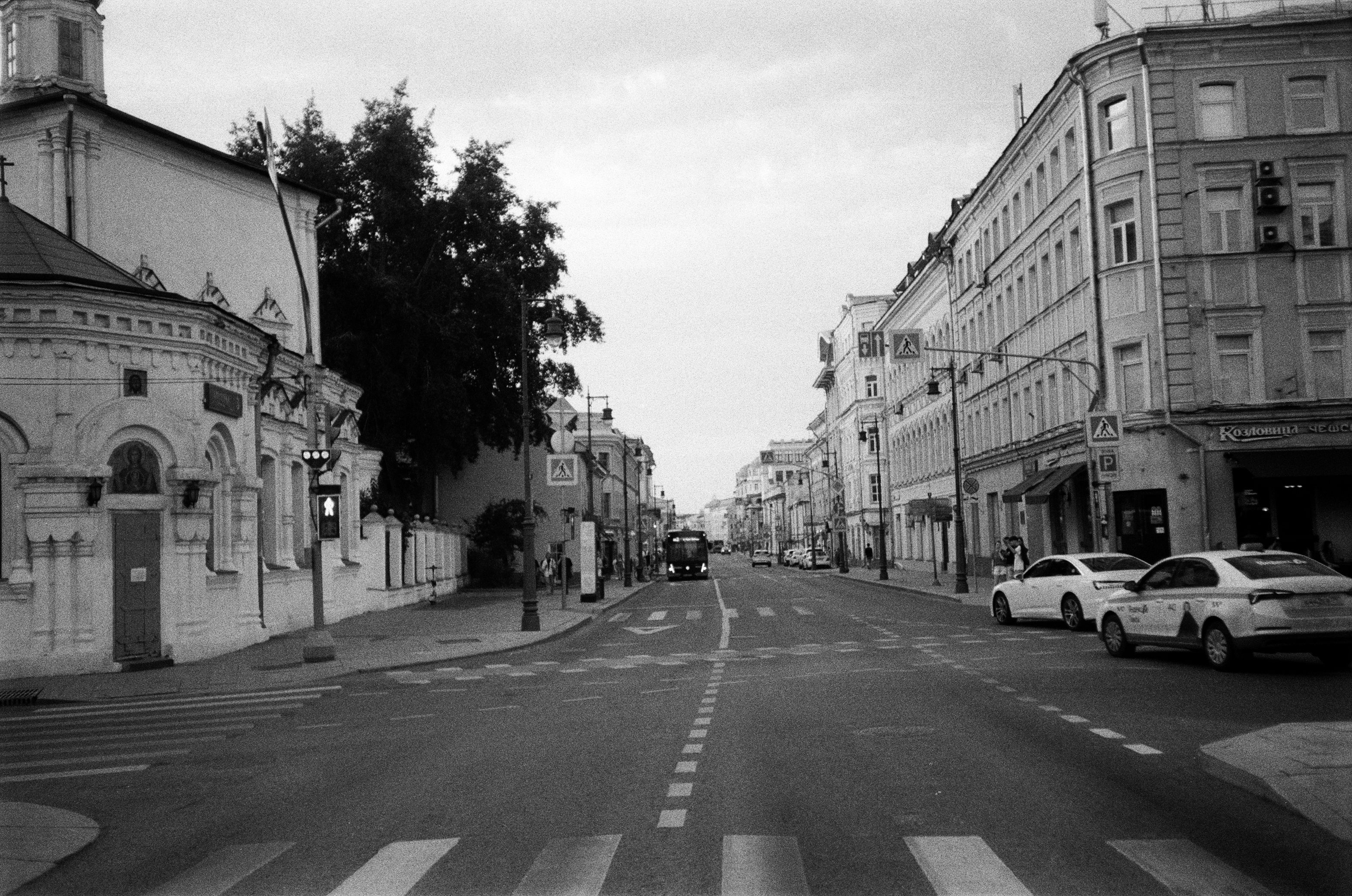 Film photograph from the city, alone series