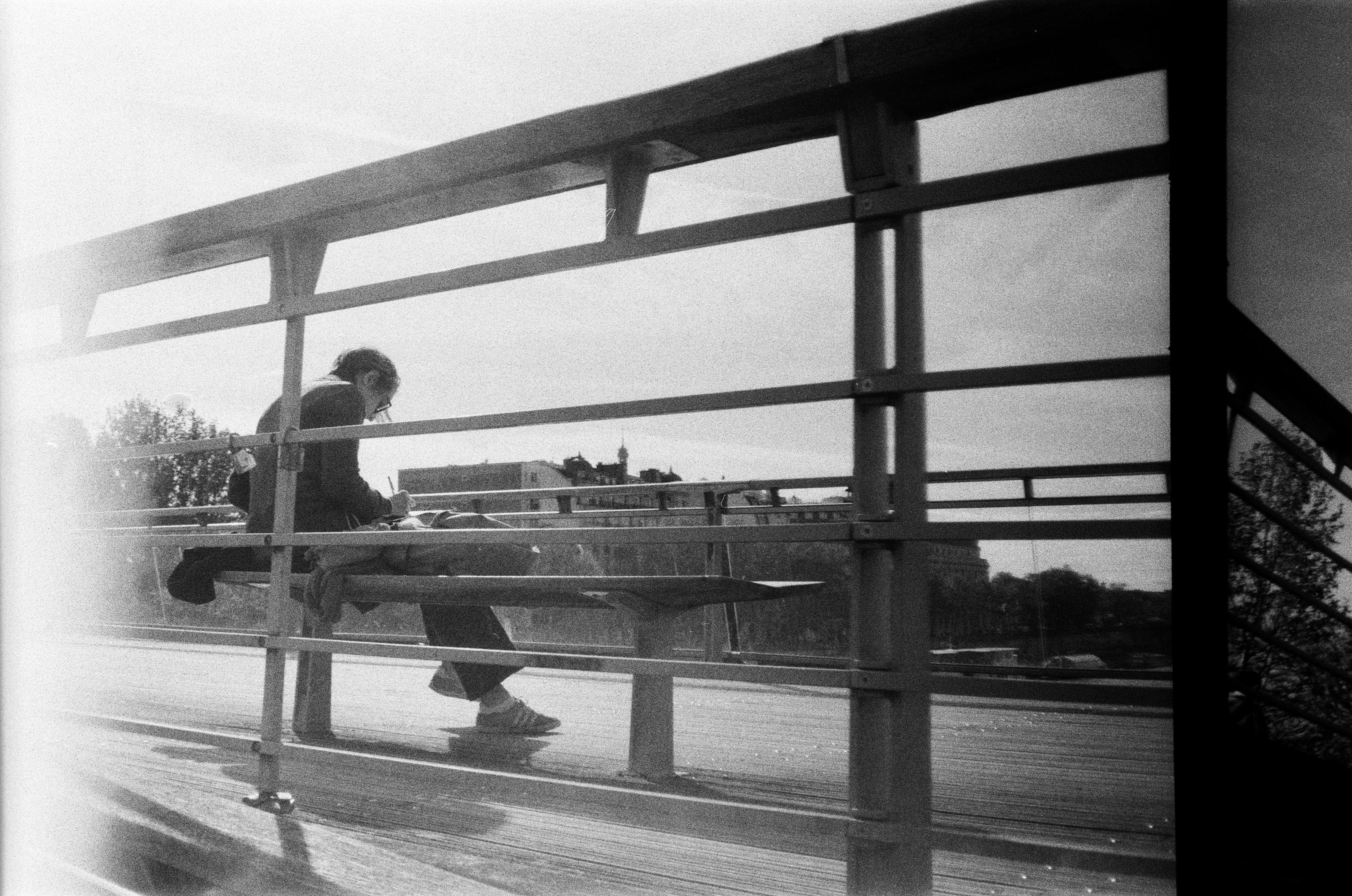 Film photograph from paris, bright hours series