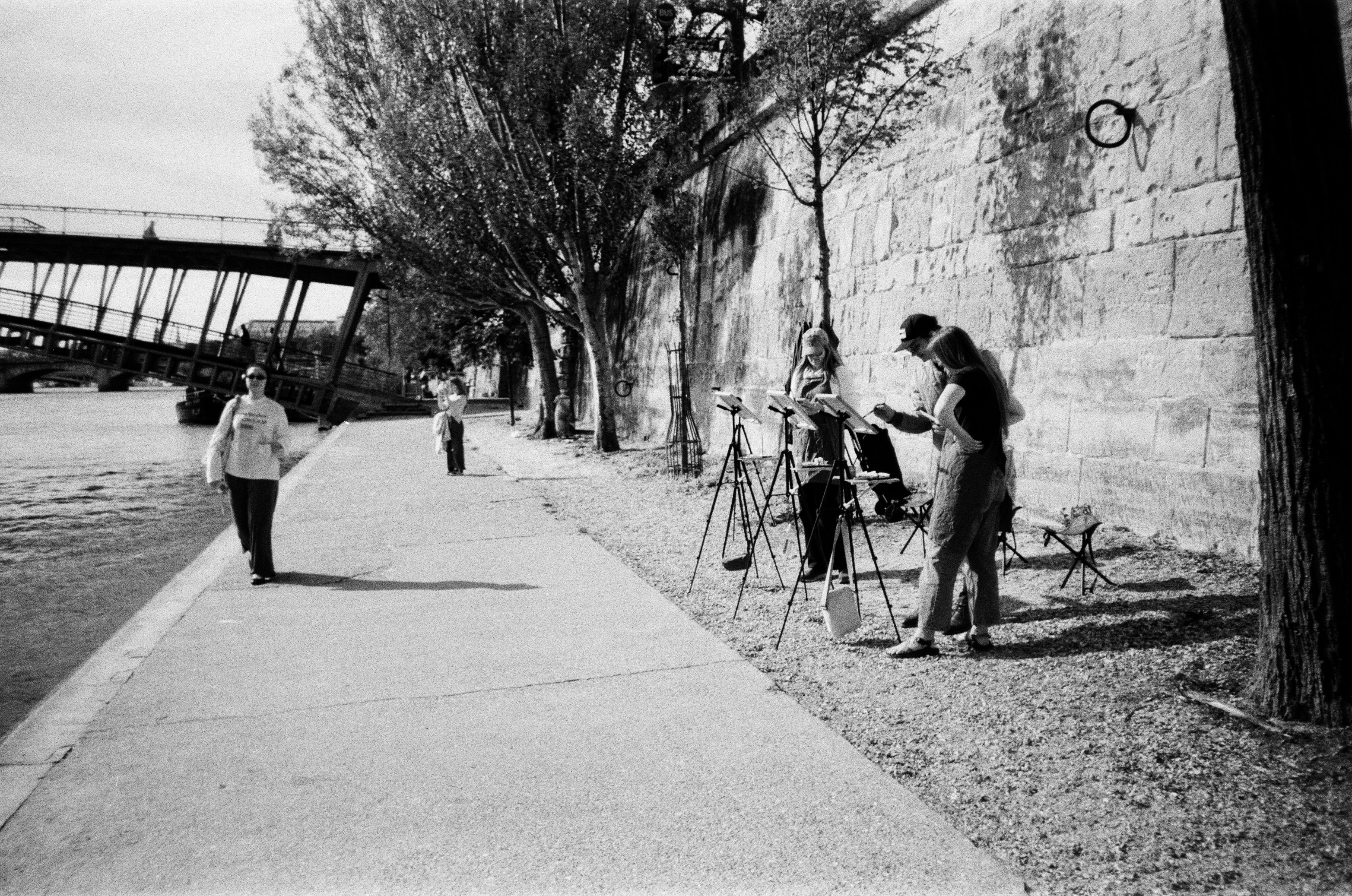 Film photograph from paris, bright hours series