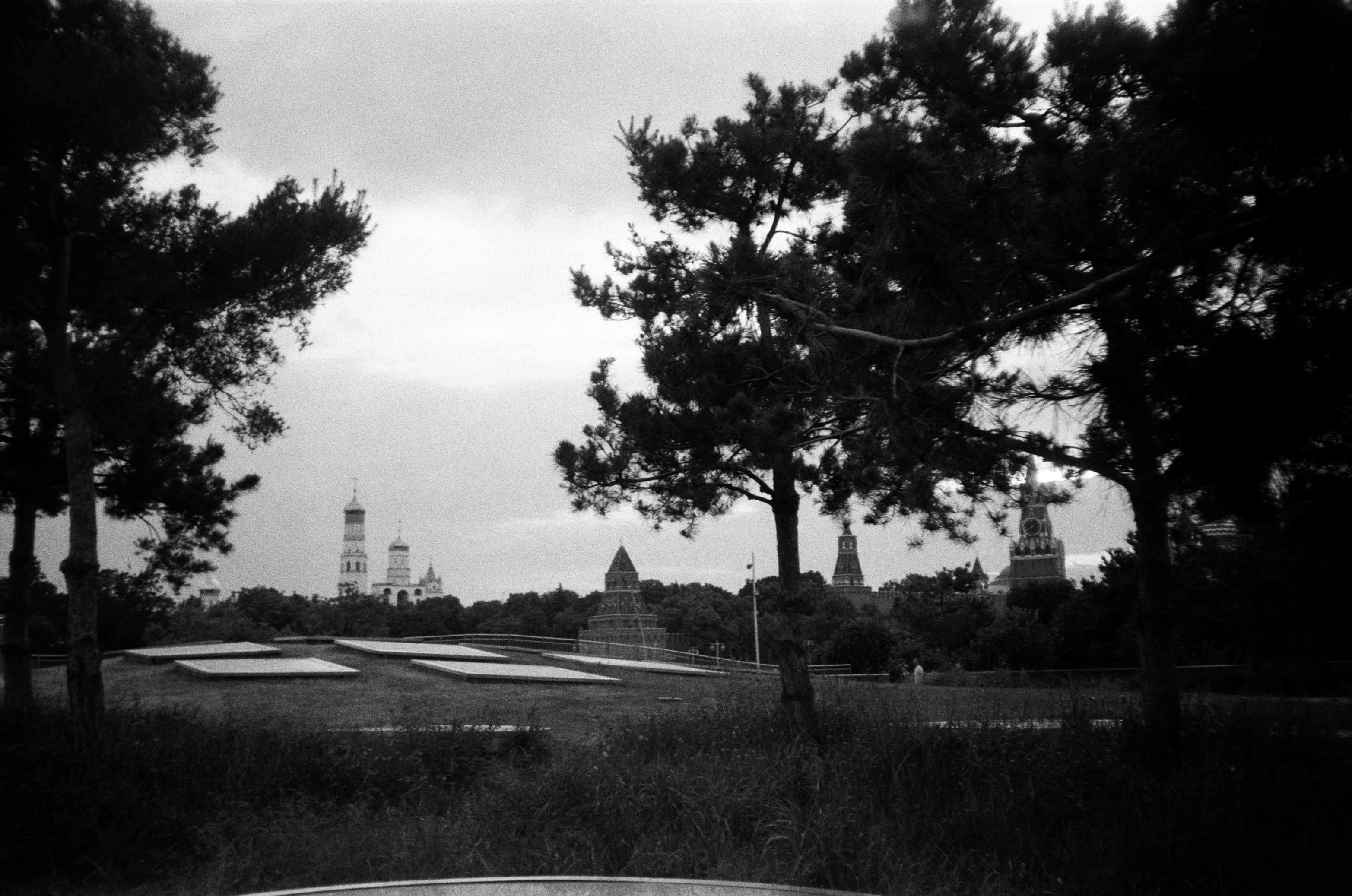 Film photograph from the city, alone series