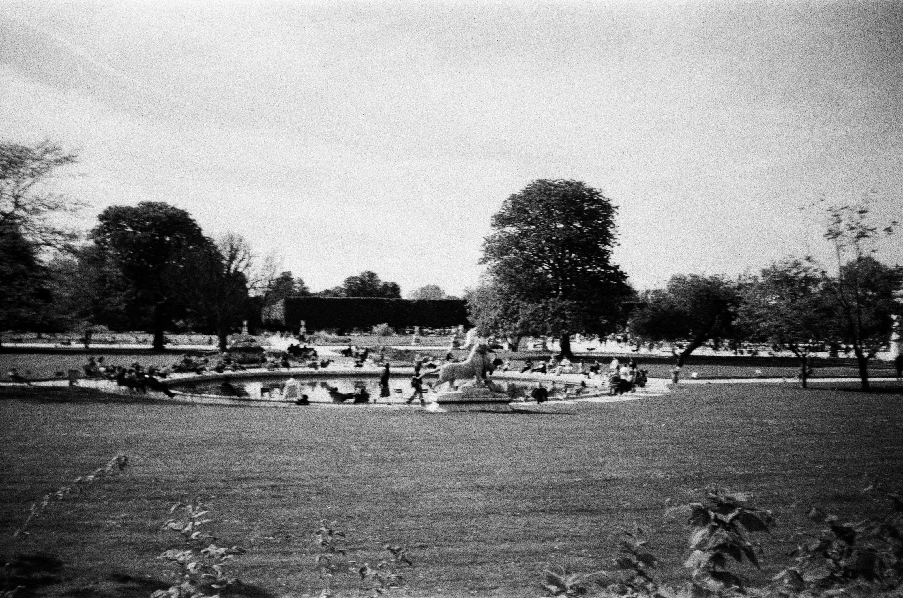 Film photograph from paris, bright hours series