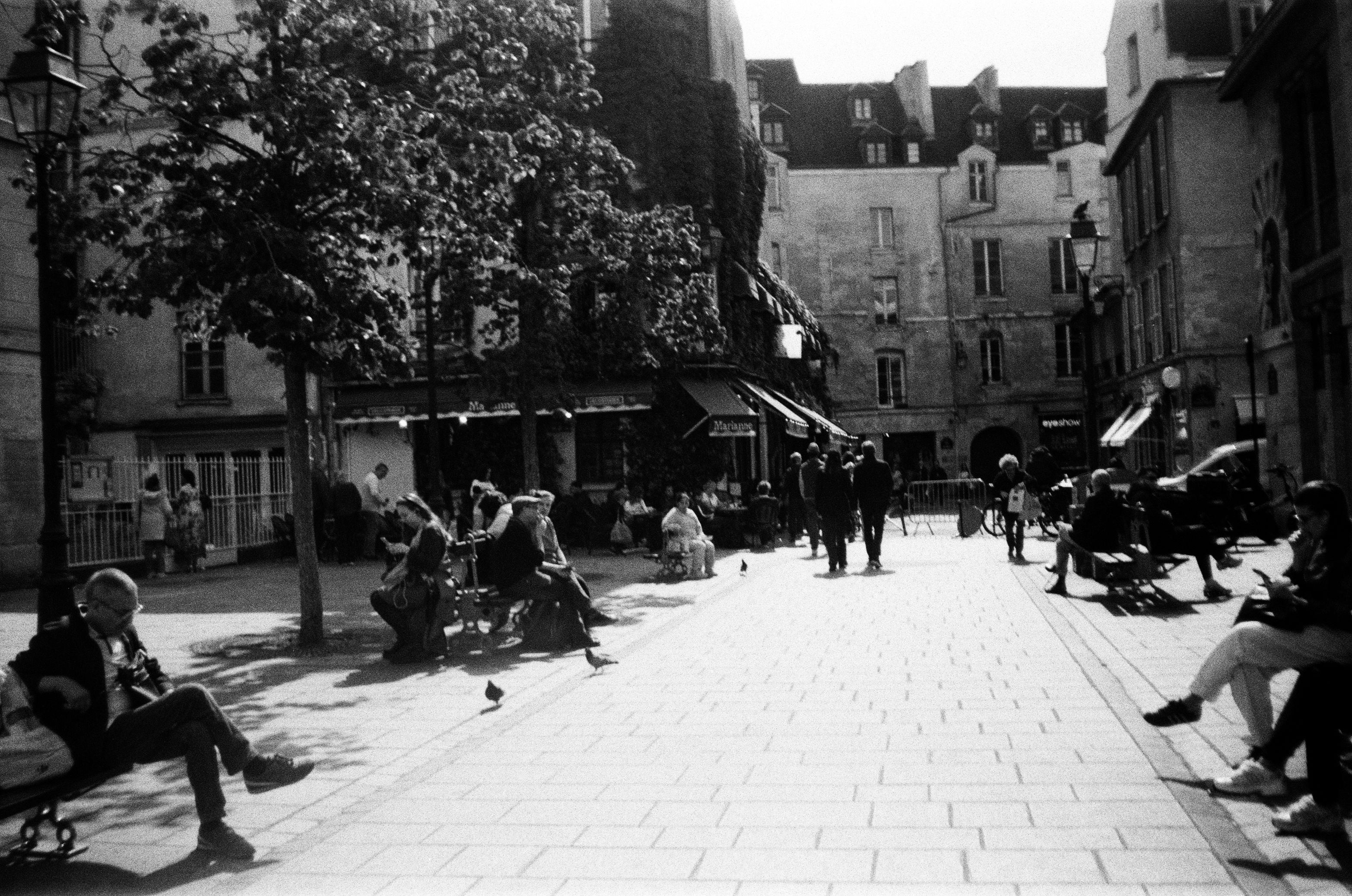 Film photograph from paris, bright hours series