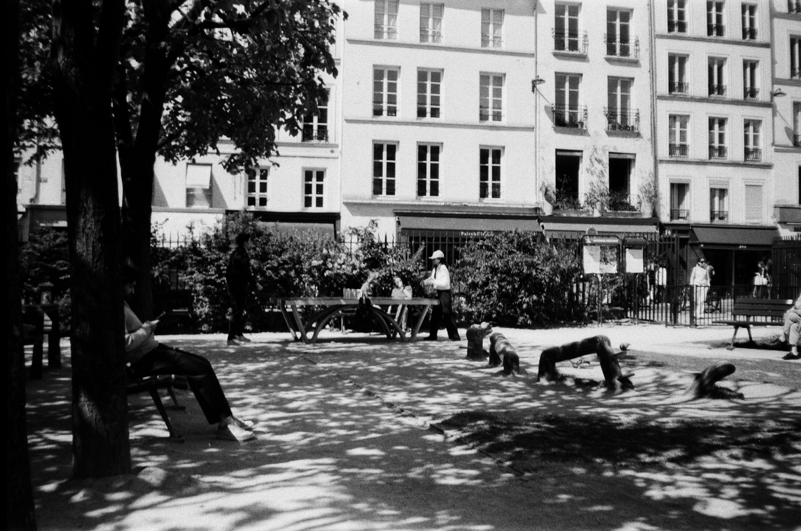 Film photograph from paris, bright hours series